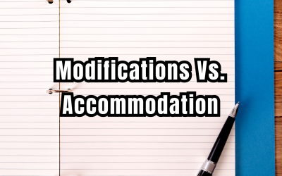 Modifications Vs. Accommodation